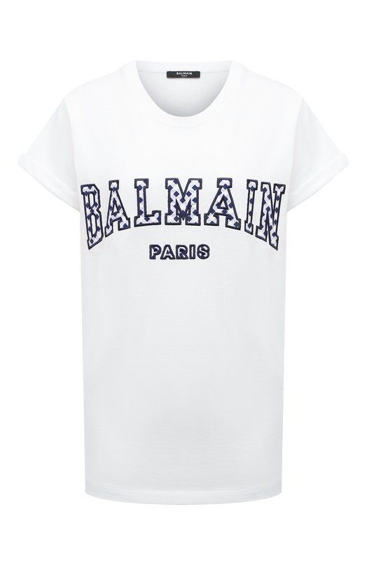 Хлопковая футболка Balmain DF0EF010/BC83 фото 1