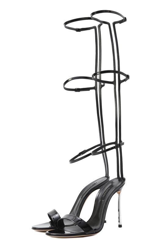 Кожаные босоножки Musa Blade 100 Casadei 1L347J100M/C2327 фото 1