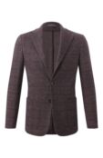 Пиджак из шерсти и хлопка Canali J0147/JJ02554 фото 1