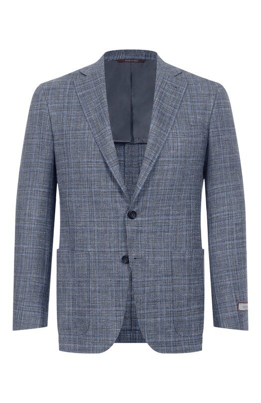 Пиджак из шерсти и шелка Canali 23275 CF00447 фото 1