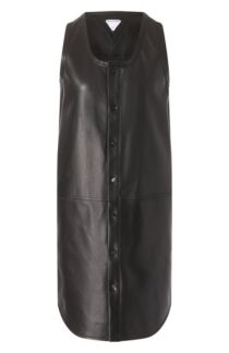 Кожаное платье Bottega Veneta