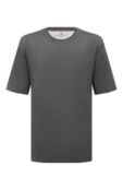 Футболка из шелка и хлопка Brunello Cucinelli MH8361308W фото 1