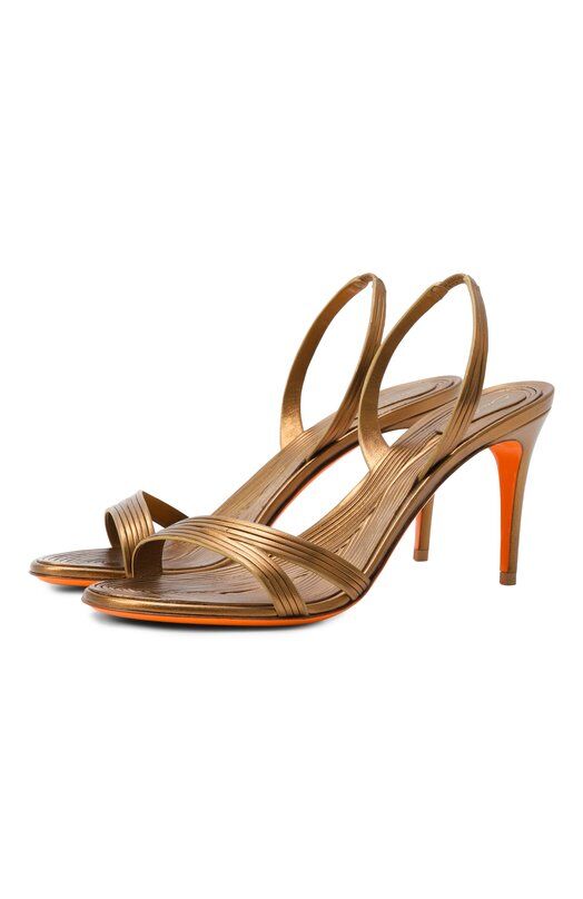 Кожаные босоножки Santoni WHIG71636HA2T00X фото 1
