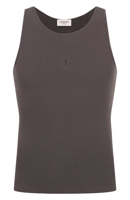 Хлопковая майка Saint Laurent 818532/Y37EC фото 1