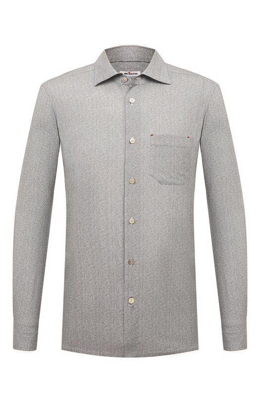 Хлопковая рубашка Kiton UMCNERH0908602 фото 1