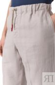 Брюки изо льна и хлопка Kiton UPR003LK0636F06 фото 5