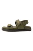 Кожаные сандалии Elie Saab B0005S25/NL005/PALM SHADE фото 4