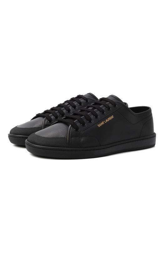Кожаные кеды Saint Laurent 820087/00N00 фото 1