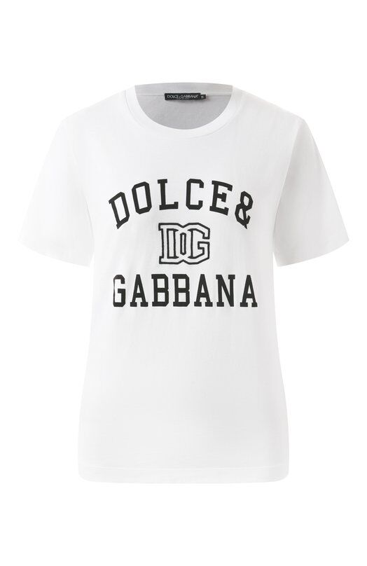 Хлопковая футболка Dolce & Gabbana F8V09Z/GDCNV фото 1