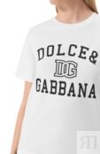 Хлопковая футболка Dolce & Gabbana F8V09Z/GDCNV фото 5