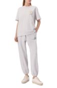 Хлопковая футболка AECA WHITE AWCMSSBDTTSOV003C0.LIGHT GREY (S) фото 2