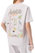 Хлопковая футболка AECA WHITE AWCMSSBDTTSOV003C0.LIGHT GREY (S) фото 4