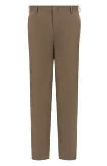 Брюки изо льна и хлопка Brioni