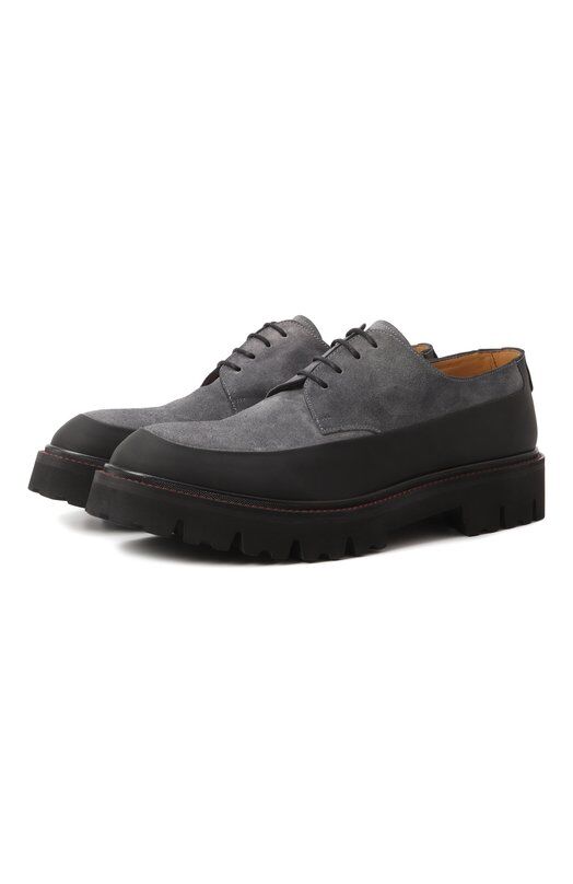 Замшевые дерби Kiton USSA194N0112503 фото 1