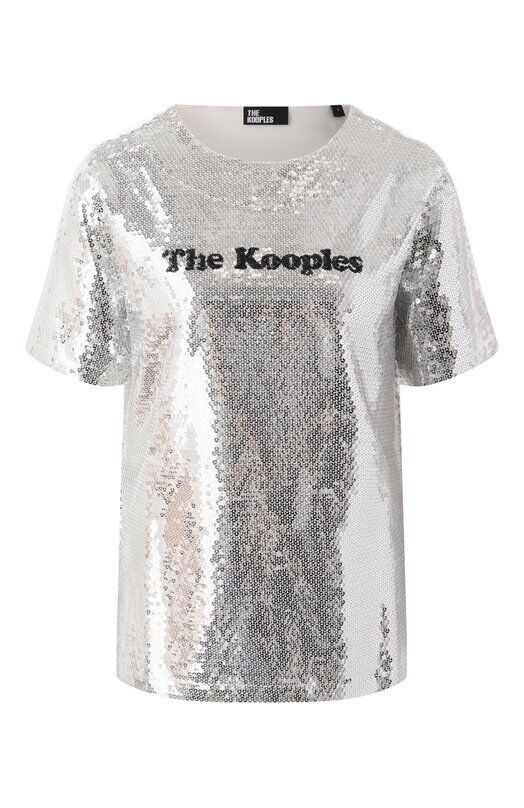 Футболка с отделкой пайетками The Kooples FTSC29036K фото 1