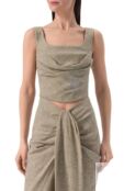Топ-бюстье из вискозы и хлопка Giuseppe di Morabito 04SST0309C 04427 фото 3