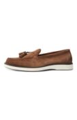 Замшевые лоферы Detroit Santoni MGDG19037BIBSRVR фото 4