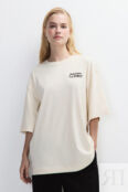 Футболка oversize с принтом-надписью befree 4680798254364 фото 3