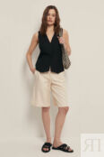 Льняные шорты женские стиля casual FINN FLARE FSC110127 фото 1