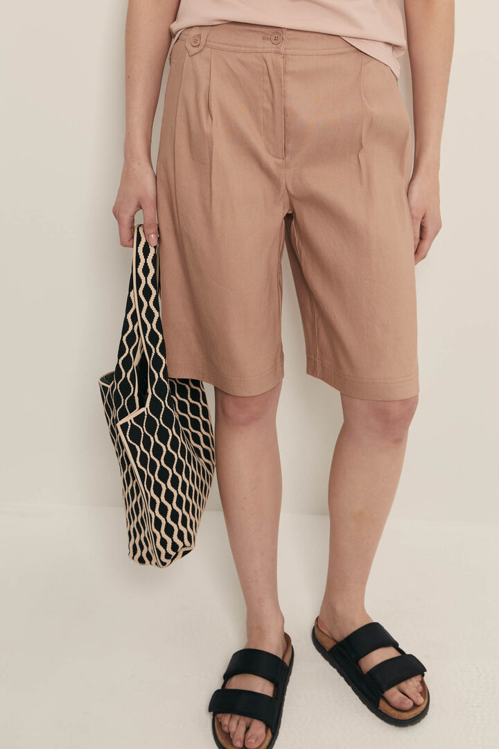 Шорты-бермуды с добавлением льна FINN FLARE