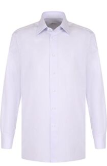 Хлопковая сорочка с воротником кент Brioni