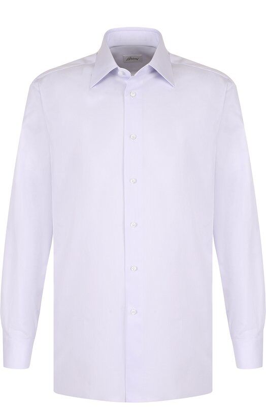 Хлопковая сорочка с воротником кент Brioni RCL98K/PZ003 фото 1