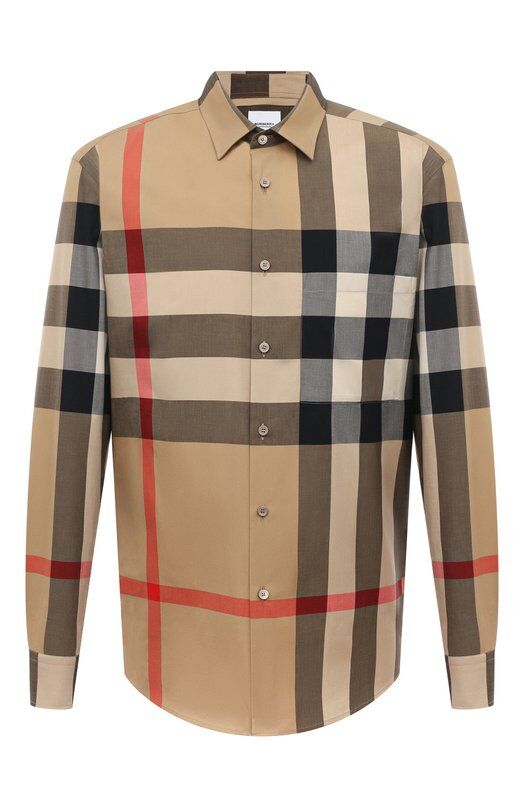 Хлопковая рубашка Burberry 8071445 фото 1