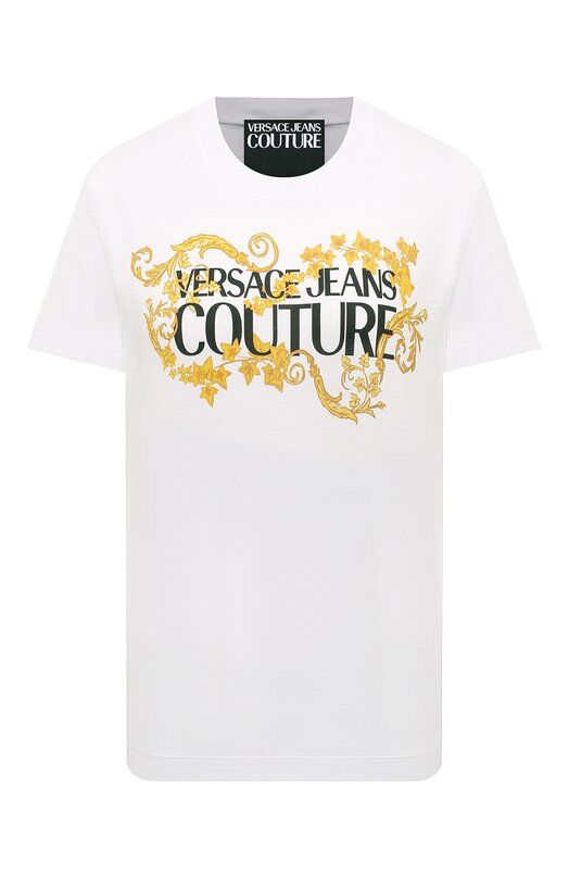 Хлопковая футболка Versace Jeans Couture 77HAHE05/CJ00E фото 1