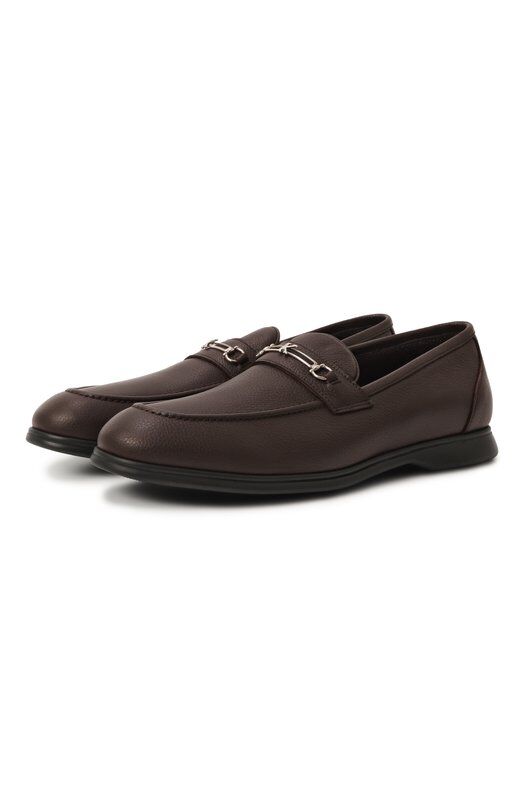 Кожаные лоферы Kiton USSA316N0109808 фото 1