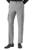Брюки-карго из шерсти и льна Corneliani 254L02-2514164 фото 3