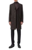 Пальто из шерсти и шелка Zegna 4GJ3G0/897701A8 фото 2
