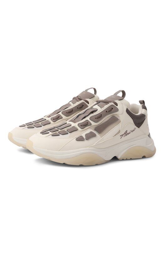 Кожаные кроссовки Bone Running Amiri AMF0SR1091 фото 1