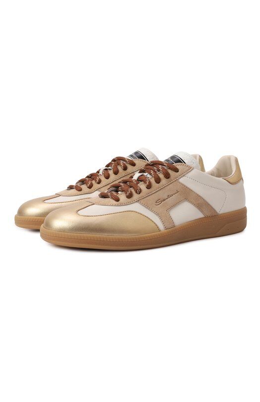 Кожаные кеды DBS Oly Santoni WBPG61244FARSPSX фото 1