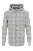 Рубашка из шерсти и шелка Kiton UMCMARK0617E20 фото 1