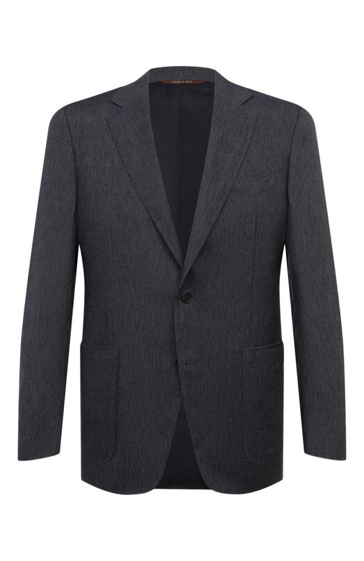 Пиджак из шерсти и вискозы Canali 11288/CU03752 фото 1