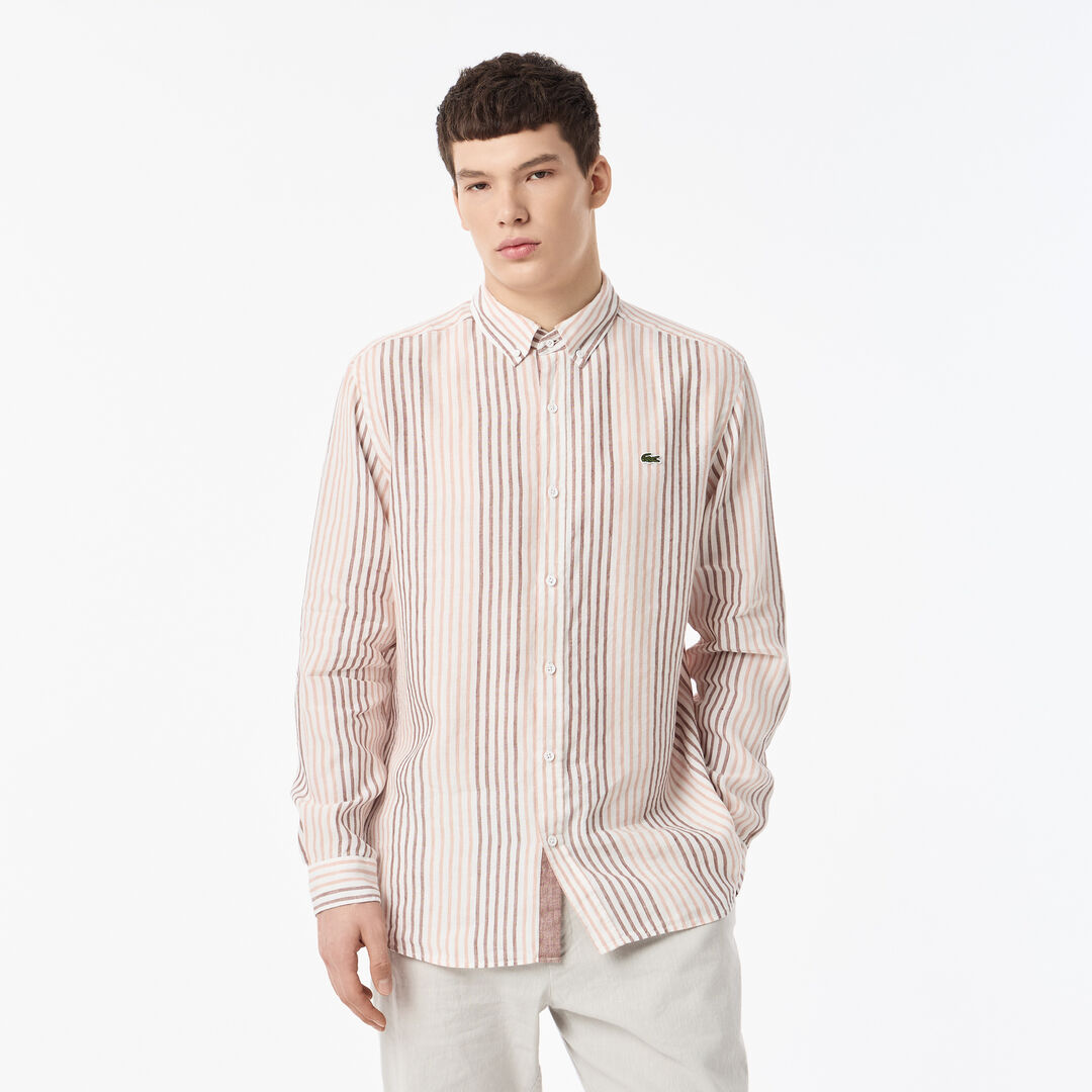 Мужская рубашка Lacoste из льна фото 1