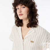 Женская рубашка Lacoste из смеси льна фото 3