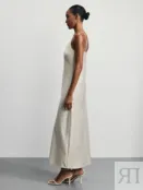 Атласное платье на бретелях Zarina ZR2507012901-236 фото 4