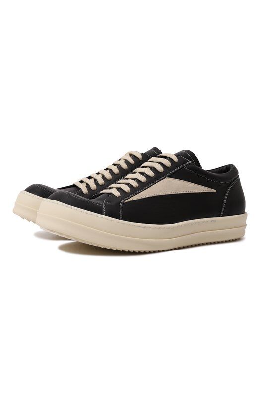 Кожаные кеды Porterville Vintage Rick Owens RU02D6897/LC0LVS фото 1