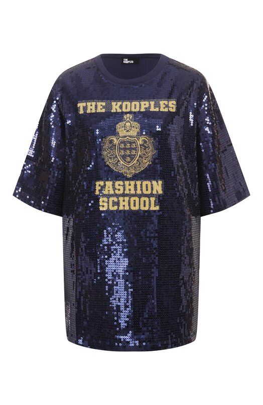 Футболка с отделкой пайетками The Kooples FTSC30005K фото 1