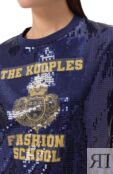 Футболка с отделкой пайетками The Kooples FTSC30005K фото 5
