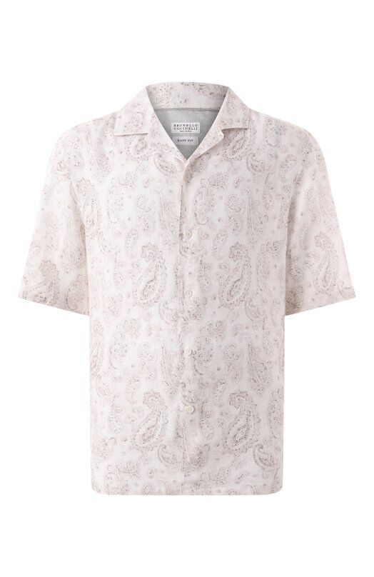Льняная рубашка Brunello Cucinelli MM6540615P фото 1