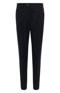 Брюки из хлопка и шерсти Brunello Cucinelli