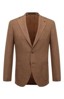 Пиджак из шерсти и хлопка Sartoria Latorre