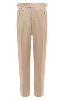 Брюки из хлопка и шерсти Brunello Cucinelli