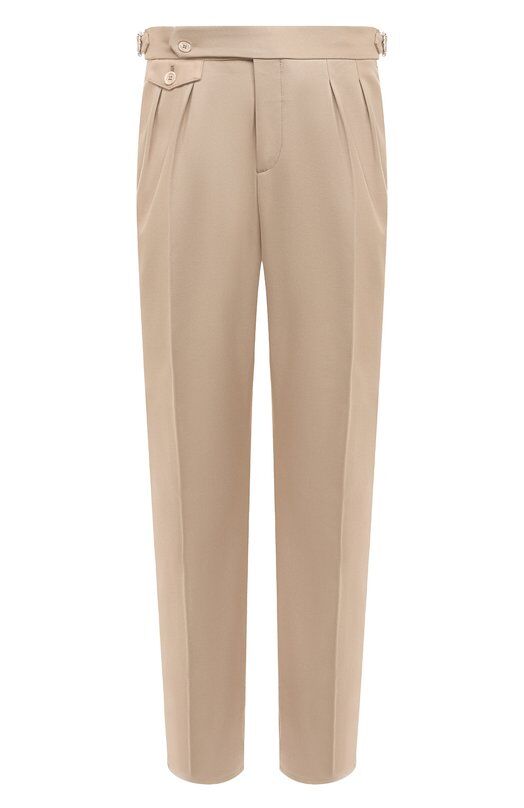 Брюки из хлопка и шерсти Brunello Cucinelli ME262M5030 фото 1
