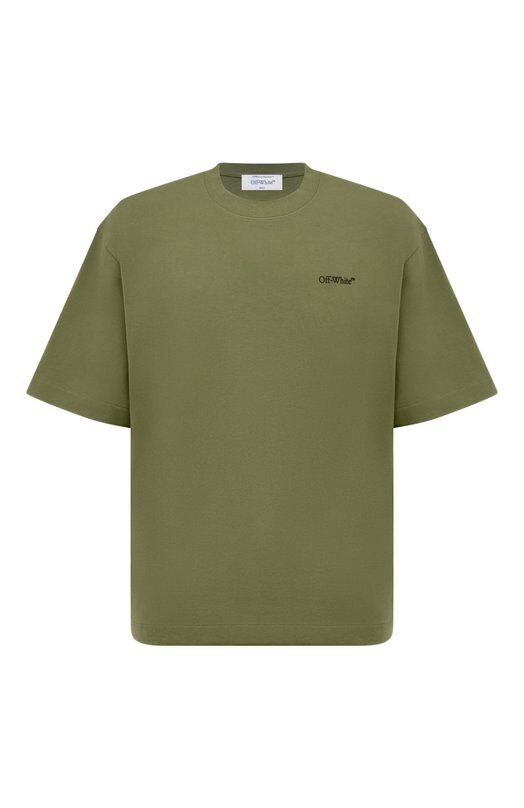 Хлопковая футболка Off-White 0MAA120F24JER006 фото 1