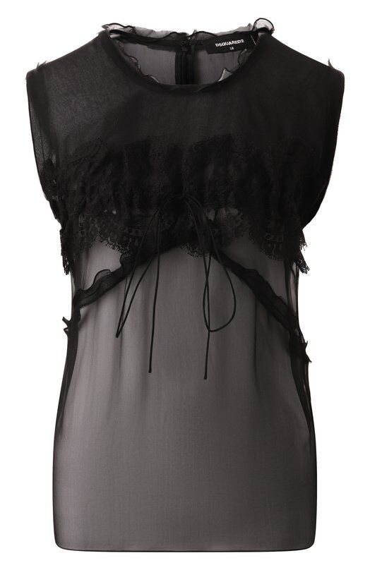 Шелковый топ Dsquared2 S72NC1165/S53639 фото 1