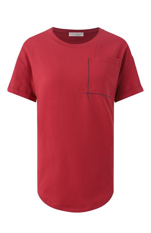 Хлопковая футболка Brunello Cucinelli M0T81HA850 фото 1