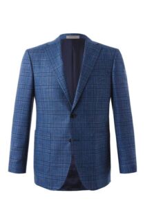 Пиджак из шерсти и шелка Corneliani